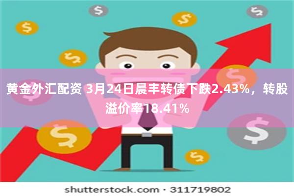 黄金外汇配资 3月24日晨丰转债下跌2.43%，转股溢价率18.41%