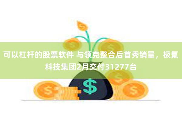 可以杠杆的股票软件 与领克整合后首秀销量，极氪科技集团2月交付31277台
